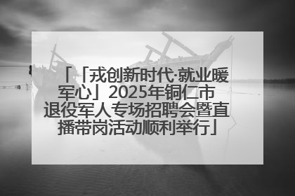 「戎创新时代·就业暖军心」2025年铜仁市退役军人专场招聘会暨直播带岗活动顺利举行