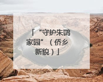 “守护朱鹮家园”（侨乡新貌）