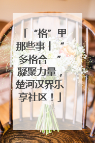 “格”里那些事丨“多格合一”凝聚力量，楚河汉界乐享社区！
