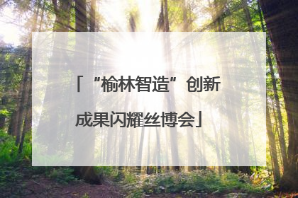 “榆林智造”创新成果闪耀丝博会