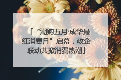 “潮购五月·成华最红消费月”启幕，政企联动共掀消费热潮