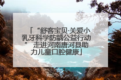 “舒客宝贝·关爱小乳牙科学防龋公益行动” 走进河南唐河县助力儿童口腔健康