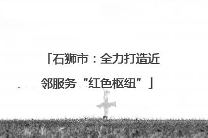 石狮市：全力打造近邻服务“红色枢纽”