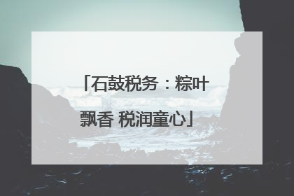石鼓税务：粽叶飘香 税润童心