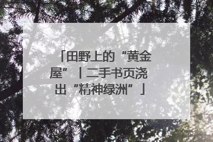 田野上的“黄金屋”丨二手书页浇出“精神绿洲”