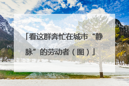看这群奔忙在城市“静脉”的劳动者（图）