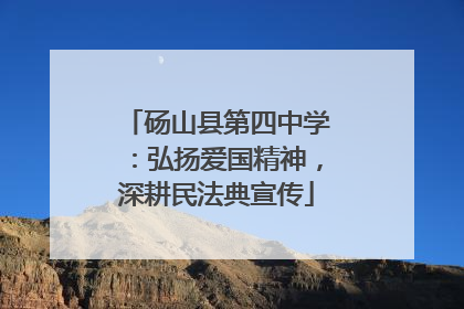 砀山县第四中学：弘扬爱国精神，深耕民法典宣传