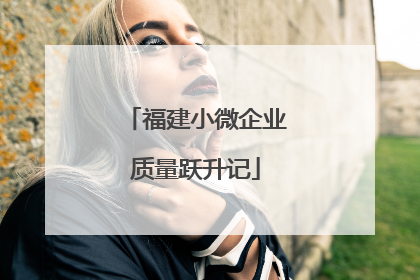 福建小微企业质量跃升记