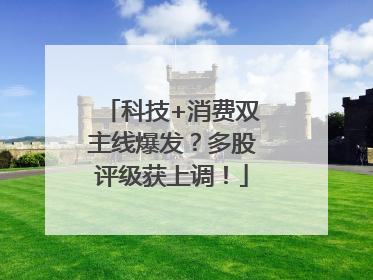 科技+消费双主线爆发？多股评级获上调！