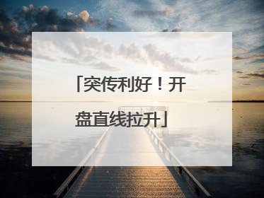 突传利好！开盘直线拉升