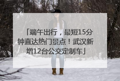 端午出行，最短15分钟直达热门景点！武汉新增12台公交定制车