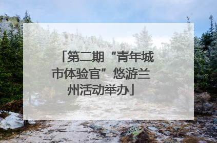 第二期“青年城市体验官”悠游兰州活动举办