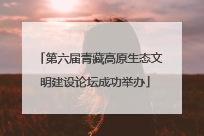 第六届青藏高原生态文明建设论坛成功举办