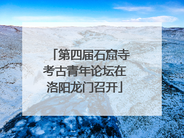 第四届石窟寺考古青年论坛在洛阳龙门召开