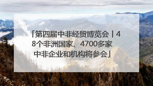第四届中非经贸博览会丨48个非洲国家、4700多家中非企业和机构将参会