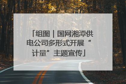 组图｜国网湘潭供电公司多形式开展“计量”主题宣传