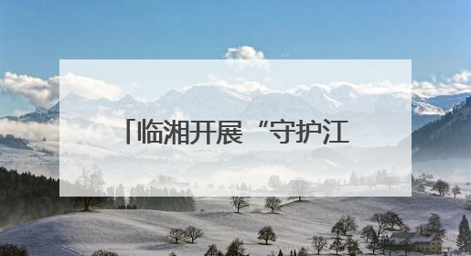 临湘开展“守护江豚的微笑·清江清湖”志愿服务活动