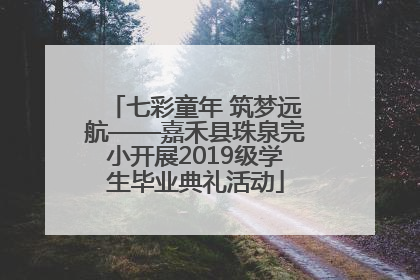 七彩童年 筑梦远航——嘉禾县珠泉完小开展2019级学生毕业典礼活动