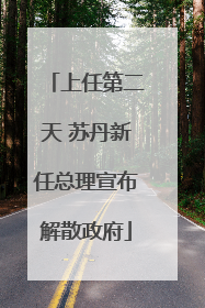 上任第二天 苏丹新任总理宣布解散政府