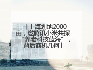 上海划地2000亩，邀腾讯小米共探“养老科技蓝海”，背后商机几何