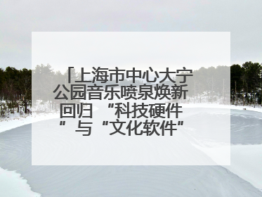 上海市中心大宁公园音乐喷泉焕新回归 “科技硬件”与“文化软件”完美融合