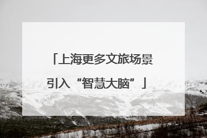 上海更多文旅场景引入“智慧大脑”