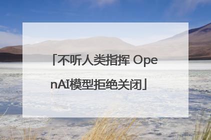 不听人类指挥 OpenAI模型拒绝关闭