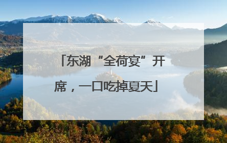 东湖“全荷宴”开席，一口吃掉夏天