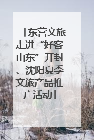 东营文旅走进“好客山东”开封、沈阳夏季文旅产品推广活动