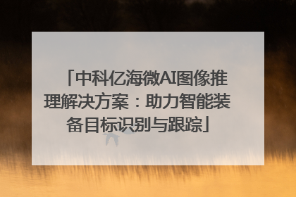 中科亿海微AI图像推理解决方案：助力智能装备目标识别与跟踪