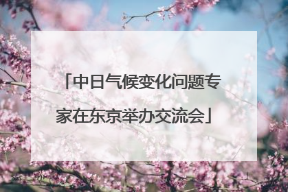 中日气候变化问题专家在东京举办交流会