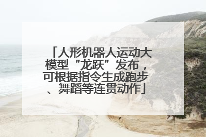 人形机器人运动大模型“龙跃”发布，可根据指令生成跑步、舞蹈等连贯动作