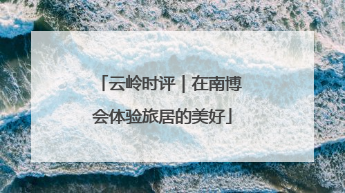 云岭时评｜在南博会体验旅居的美好