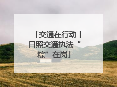交通在行动丨日照交通执法“粽”在岗