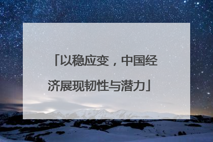 以稳应变，中国经济展现韧性与潜力