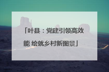 叶县：党建引领高效能 绘就乡村新图景