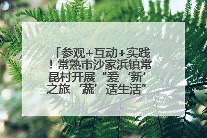 参观+互动+实践！常熟市沙家浜镇常昆村开展“爱‘新’之旅‘蔬’适生活”参观学习活动