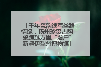千年瓷韵续写丝路情缘，扬州珍贵古陶瓷跨越万里“落户”新疆伊犁州博物馆