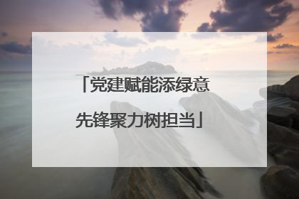 党建赋能添绿意 先锋聚力树担当