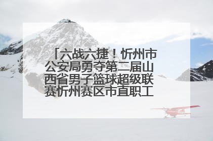 六战六捷！忻州市公安局勇夺第二届山西省男子篮球超级联赛忻州赛区市直职工组比赛冠军