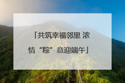 共筑幸福邻里 浓情“粽”意迎端午