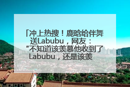 冲上热搜！鹿晗给伴舞送Labubu，网友：“不知道该羡慕他收到了Labubu，还是该羡慕鹿晗送他礼物”