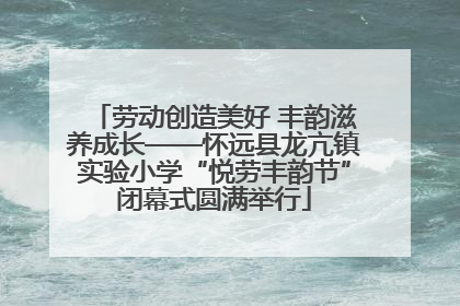 劳动创造美好 丰韵滋养成长——怀远县龙亢镇实验小学“悦劳丰韵节”闭幕式圆满举行