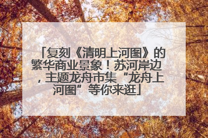 复刻《清明上河图》的繁华商业景象！苏河岸边，主题龙舟市集“龙舟上河图”等你来逛