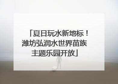 夏日玩水新地标！潍坊弘润水世界苗族主题乐园开放