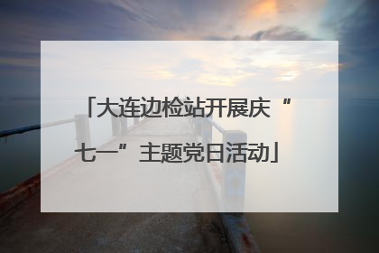 大连边检站开展庆“七一”主题党日活动