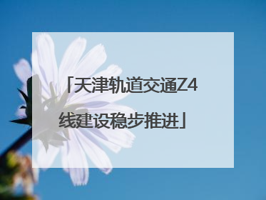 天津轨道交通Z4线建设稳步推进