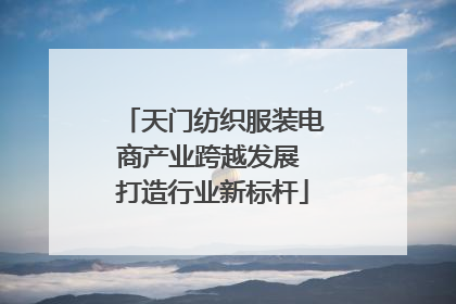 天门纺织服装电商产业跨越发展 打造行业新标杆