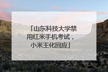 山东科技大学禁用红米手机考试，小米王化回应