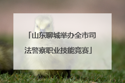 山东聊城举办全市司法警察职业技能竞赛